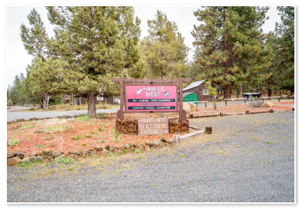 sign at our entrance